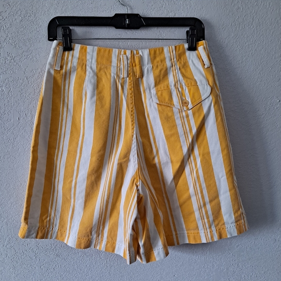 Basic Editions Vintage Yellow Striped Shorts - Picture 4 of 5